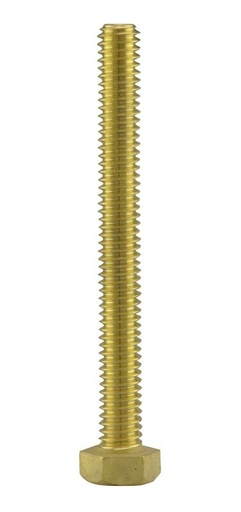 [GM-14TORNIL641LA] Tornillo Cabeza Hexagonal De Laton 3/8 X3  (25 Piezas)