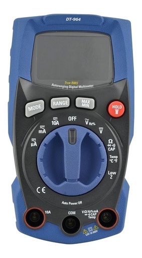 [GM-14VOLTSA001CH] Multimetro Compacto Digital Lcd 6000 1000V/10A Dt-964