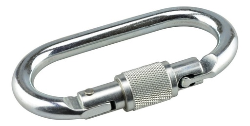 [GM-15BANDOL061HM] Mosqueton De Acero Oval Con Seguro 22Kn