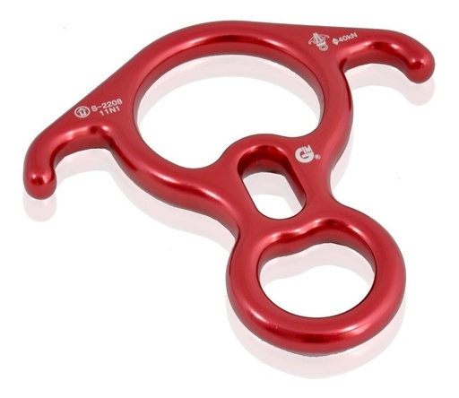 [GM-15BANDOL078US] Descensor De Aluminio Figura Ocho 40 Kn Nuevo 