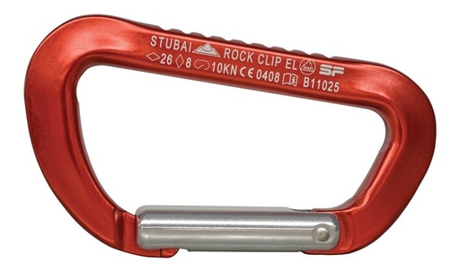 [GM-15BANDOL088ST] Mosqueton Tipo D Rock Clip Sin Seguro Rojo Gim-88