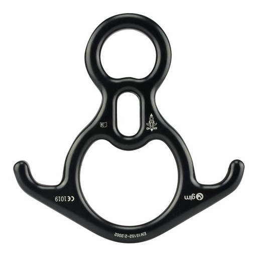 [GM-15BANDOL227NH] Descensor De Aluminio Fig.8 40kn (negro) Gim-227