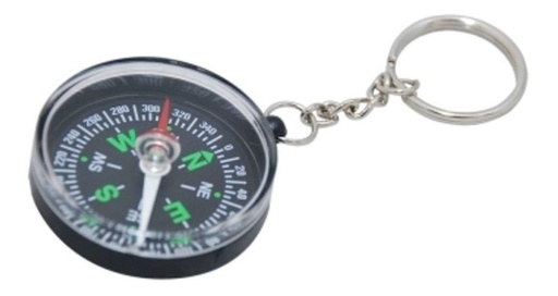 [GM-15BRUJUL038CH] Brújula Plástica Llavero Bolsillo Estática 340 Grados Gimbel