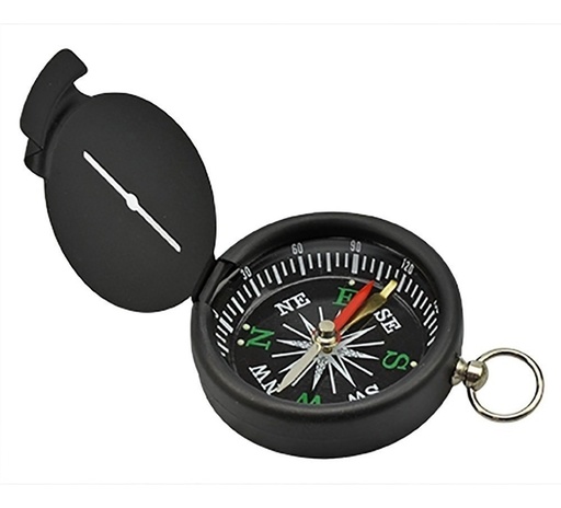 [GM-15BRUJUL041CH] Brujula Sin Liquido Metalica Negra Con Tapa 45Mm G44-4  