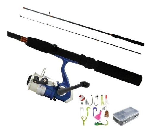 [GM-15CANAPE187CH] Caña De Pescar Spinning Con Carrete Con Accesorios