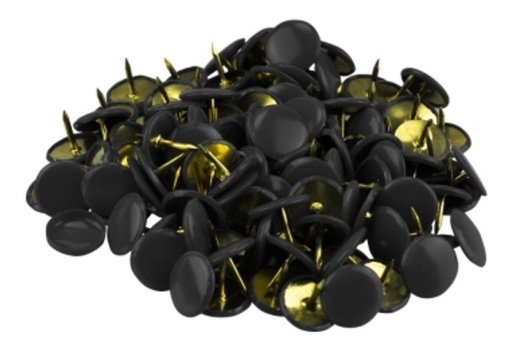 [GM-15CHINCH014HH] Tachuela Chinches Cabeza Plástico No. 14 100 Pz Negro Gimbel