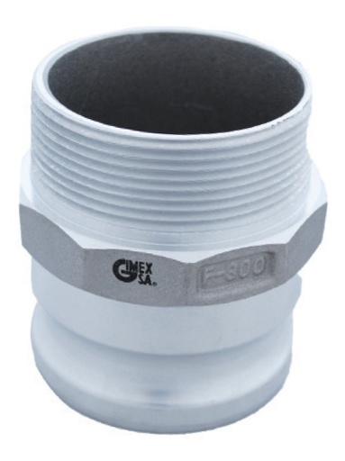 [GM-15CONEX-013CH] Adaptador Macho Cuerda Npt Tipo F 4  Kf400Al
