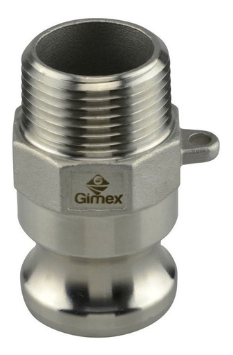 [GM-15CONEX-153CH] Adaptador Macho Inox. Cuerda Npt Tipo F 1  F100-Ss