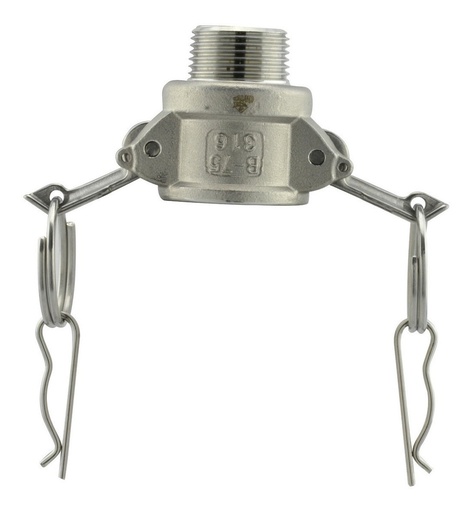 [GM-15CONEX-161CH] Conector Hembra Inox. Cuerda Npt Tipo B 3/4  B75-Ss