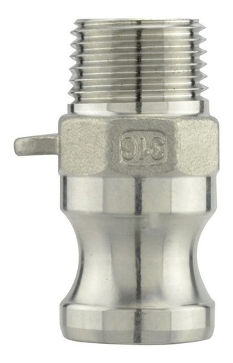 [GM-15CONEX-168CH] Adaptador Macho Inox. Cuerda Npt Tipo F 1/2  F50-Ss