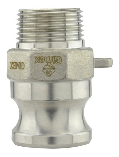 [GM-15CONEX-169CH] Adaptador Macho Inox. Cuerda Npt Tipo F 3/4  F75-Ss