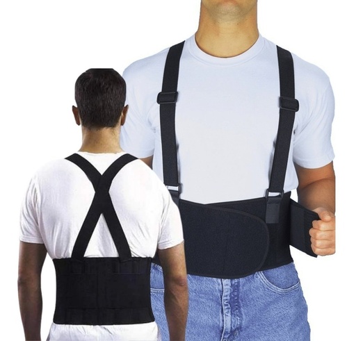 [GM-15FAJILL028SM] Faja Soporte Seguridad Industrial Lumbar Tirantes Carga Gim