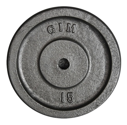 [GM-15GIMNAS079SM] Disco Para Pesas Acero 15kg
