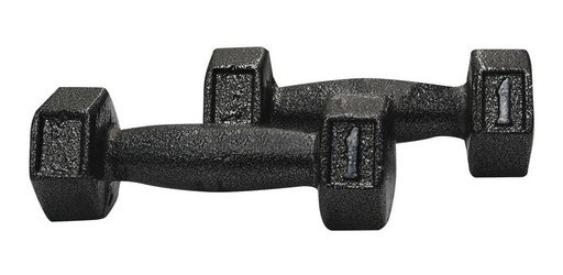 [GM-15GIMNAS107SM] Par Mancuernas 2kg C/u Set Mancuerna Cardio Hierro Plana
