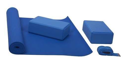 [GM-15GIMNAS139CH] Kit Para Yoga En Casa  Tapete ,Correa, Ladrillo Cubo 