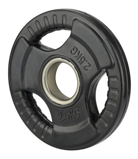 [GM-15GIMNAS452CH] Disco De Goma Negra Con Anillo De Acero 2,5 Kg  