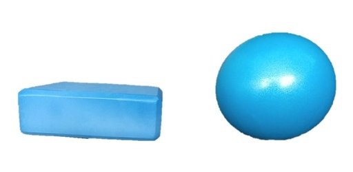 [GM-15GIMNAS488CH-CUBO]  Set Kit Para Yoga Cubo Y Pelota  Economico Gran Calidad 