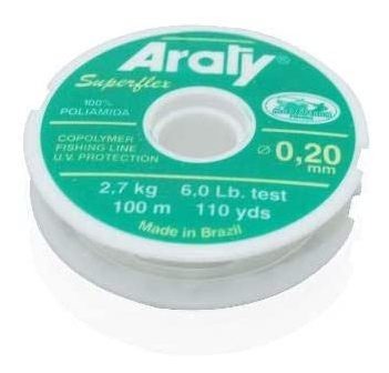[GM-15HILONY055MA] Hilo De Pesca Natural Araty 100M .80Mm Deporte