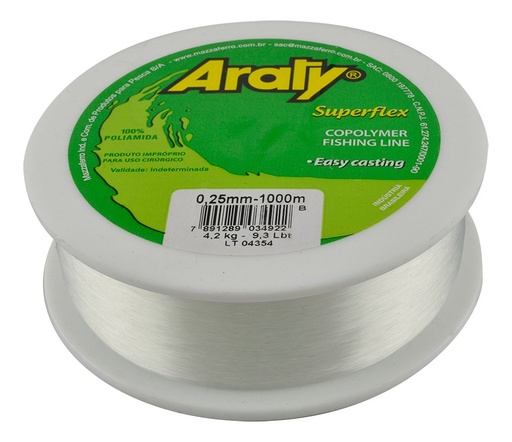 [GM-15HILONY084MZ] Hilo De Pesca Natural Araty 500M 1.0Mm