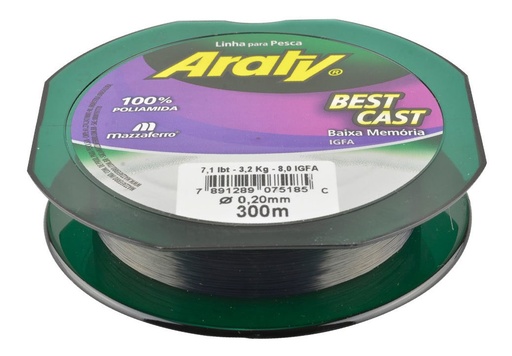 [GM-15HILONY320MA] Hilo De Pesca Best Cast Gris 300Mx.40Mm Araty