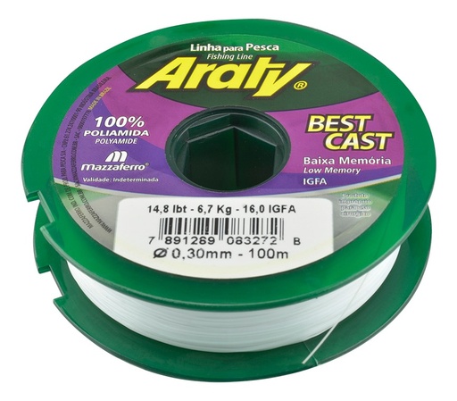 [GM-15HILONY379MA] Hilo De Pesca Best Cast Natural 100Mx0.30Mm