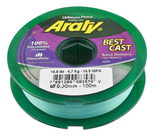 [GM-15HILONY381MA] Hilo De Pesca Best Cast Verde 100mx0.30mm