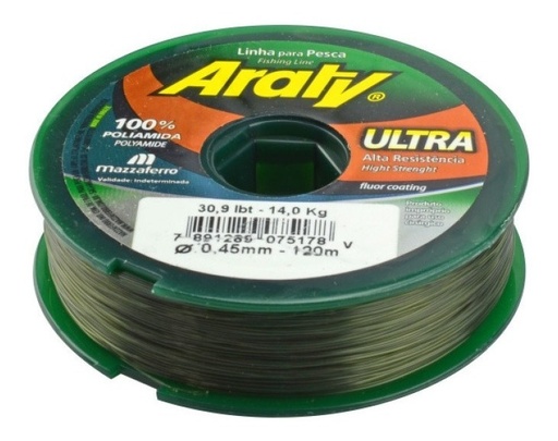 [GM-15HILONY390MA] Hilo De Pesca Ultra 120M-Mm 0.45 Plata/Gris 19Aul1P045