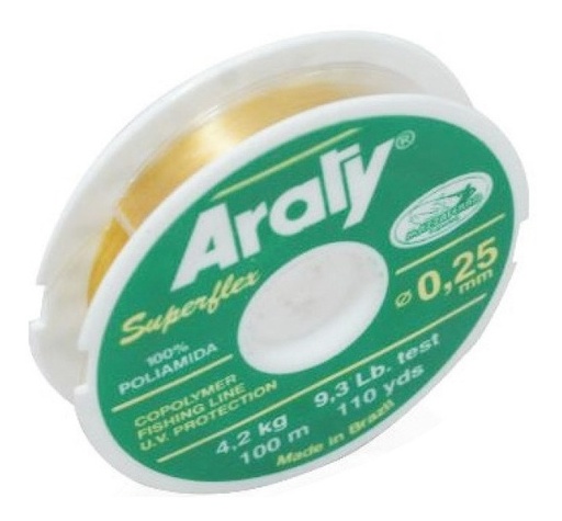 [GM-15HILONY639MA] Hilo De Pesca Verde  Araty  100M .45Mm 19As0451V