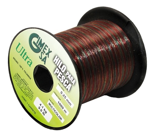 [GM-15HILONY762GI] Linea De Pesca Ultra Gm 0.30Mm Resis 5.2Kg Var Colores 1000M