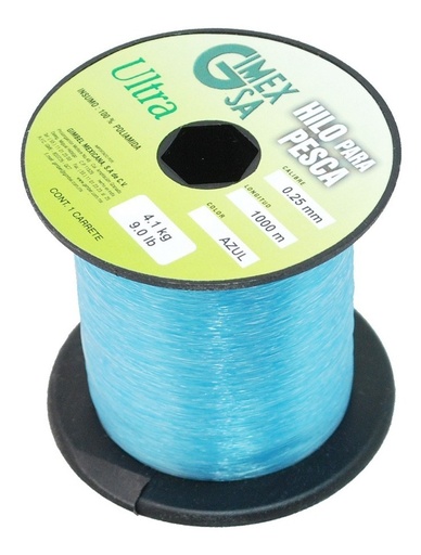 [GM-15HILONY785GI] Hilo De Pesca Azul Ultra 0.30Mm 1000Mts