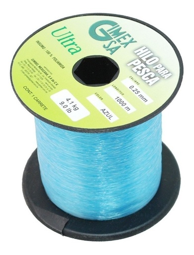 [GM-15HILONY789GI] Linea De Pesca Ultra Gim 0.60Mm Res 19.1Kg Var Colores 1000M