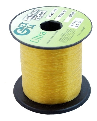 [GM-15HILONY792GI] Linea De Pesca Ultra Gm 0.25Mm Resis 4.1Kg Var Colores 1000M