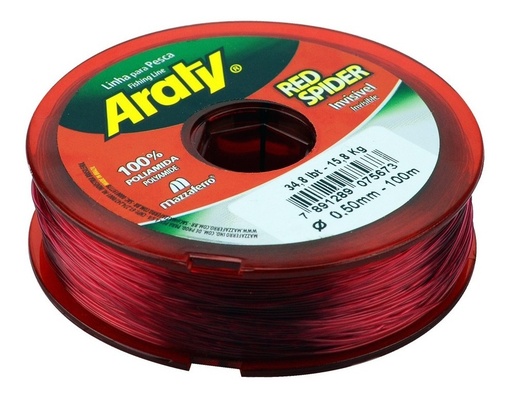 [GM-15HILONY904MA] Hilo De Pesca Red Spider  Araty  100M .50Mm 19Ars1R050