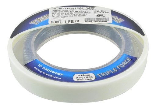 [GM-15HILONY946GI] Hilo De Pesca  Triple Force  0.74 50mts