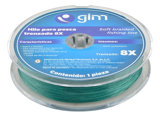 [GM-15HILONY970DK] Hilo De Pesca Trenzado 31.3Kg Dia 0.36Mm No.5 200Mts