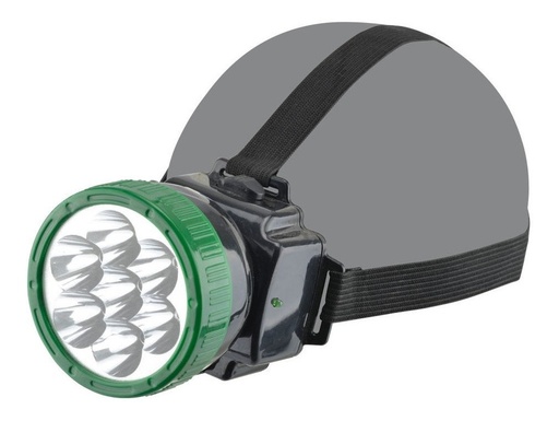 [GM-15LAMPAR107CH] Lampara De Cabeza Recargable Minero  7 Leds
