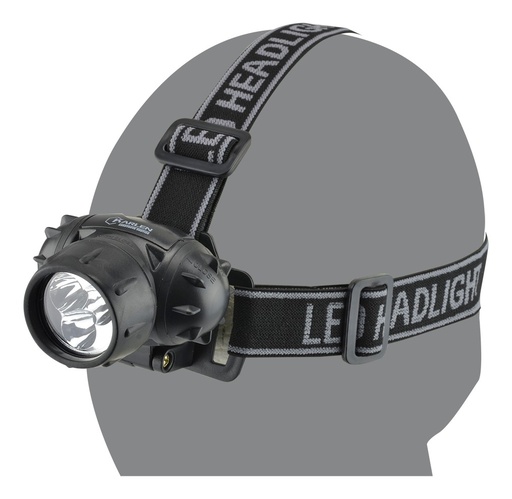 [GM-15LAMPAR216CH] Lampara De Cabeza Minero 3 Leds La Mejor