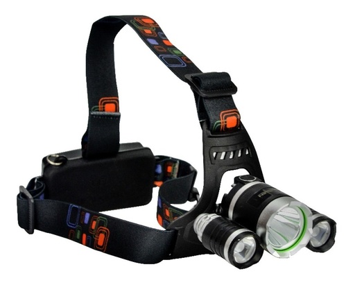 [GM-15LAMPAR256CH] Lampara De Cabeza Recargable Minero 900 Lm