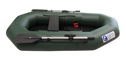 [GM-15LANCHA001CH] Lancha Inflable  Verde Militar 230x100cm Lona Pvc, Gim