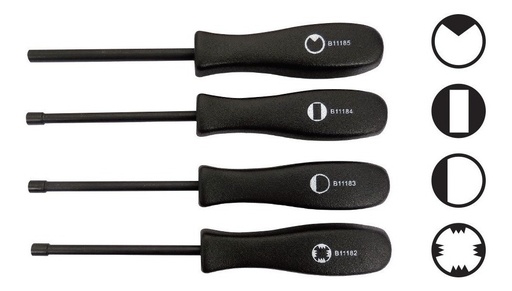 [GM-22DESARM001BB] Desarmadores Para Carburador B11181 (4 Piezas)