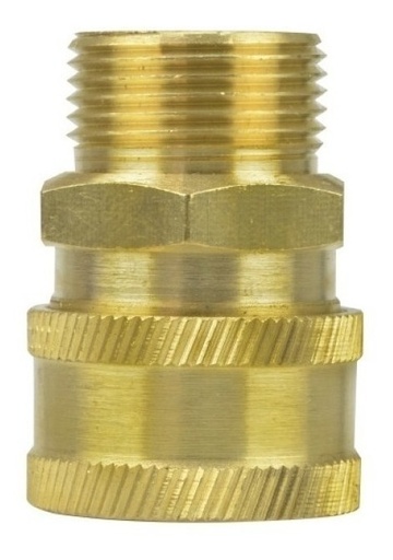 [GM-22HIDROM123CH] Conector Qd D/Bronce   3/8  Macho  Gimex