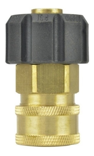 [GM-22HIDROM124CH] Conector Qd D/Bronce/ Plastico   3/8  Macho  Gimex