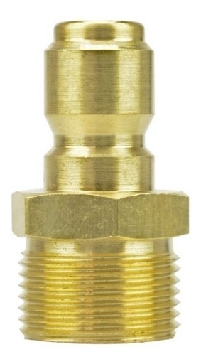 [GM-22HIDROM125CH] Conector Plug D/Bronce 3/8  Macho  Gimex