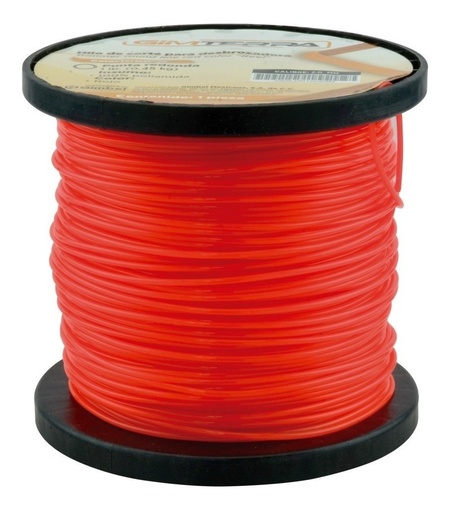 [GM-22HILONY009GM] Hilo Para Desbrozadora 2.65mm 5lb Rojo  Gim Terra