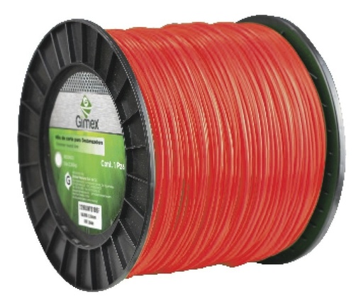 [GM-22HILONY014SF] Hilo Para Desbrozadora 5Lb 3Mm (.119) 279M Rojo