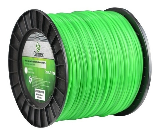 [GM-22HILONY020SF] Hilo Para Desbrozadora 5Lb 3Mm (.119) 279M Verde