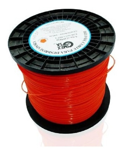 [GM-22HILONY025SF] Hilo Para Desbrozadora 5Lb 2.65Mmx366M Penta Naranja