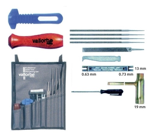 [GM-22LIMAS-049US] Kit Afilador Para Cadena Lc7074-3/16 (12 Piezas)