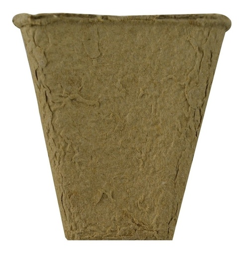 [GM-22MACETA002CH] Maceta Biodegradable Cuadrada De Papel 7X7X8Cm (100 Piezas)